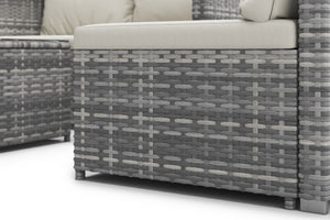 Rattan Lounge CAGLIARI grau