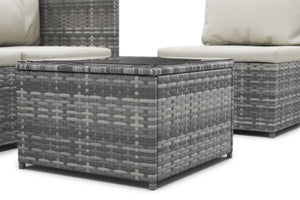 Rattan Lounge CAGLIARI grau