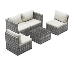 Rattan Lounge CAGLIARI grau