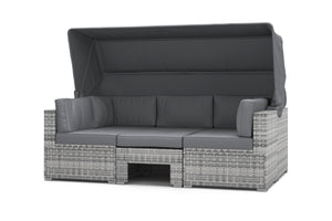 Rattanlounge Gartenmöbel COMO (anthrazit)