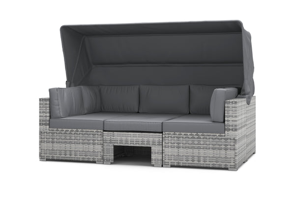 Rattanlounge Gartenmöbel COMO (anthrazit)