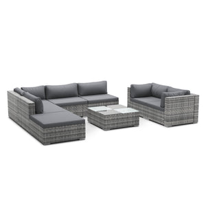 Rattan Lounge NAXOS grau