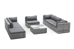 Rattan Lounge NAXOS grau