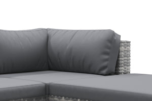 Rattan Lounge NAXOS grau