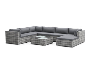 Rattan Lounge NAXOS grau