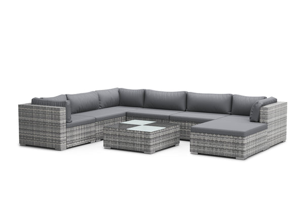 Rattan Lounge NAXOS grau