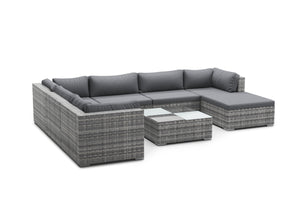Rattan Lounge NAXOS grau