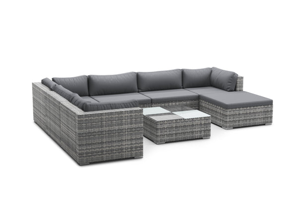 Rattan Lounge NAXOS grau
