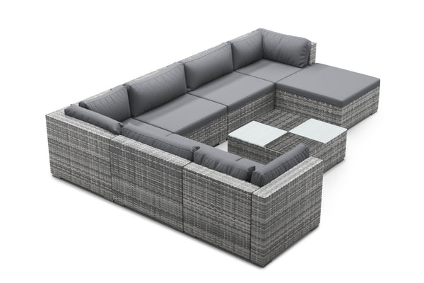 Rattan Lounge NAXOS grau