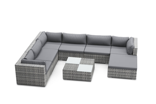 Rattan Lounge NAXOS grau