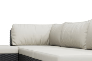 Rattan Lounge NAXOS schwarz