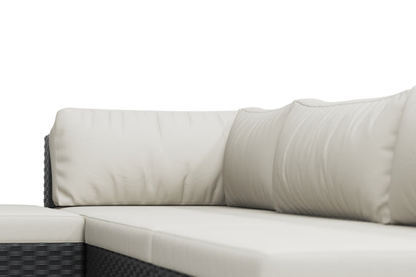 Rattan Lounge NAXOS schwarz