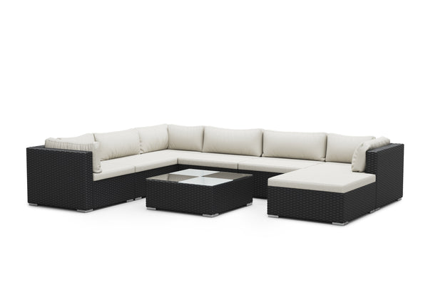 Rattan Lounge NAXOS schwarz