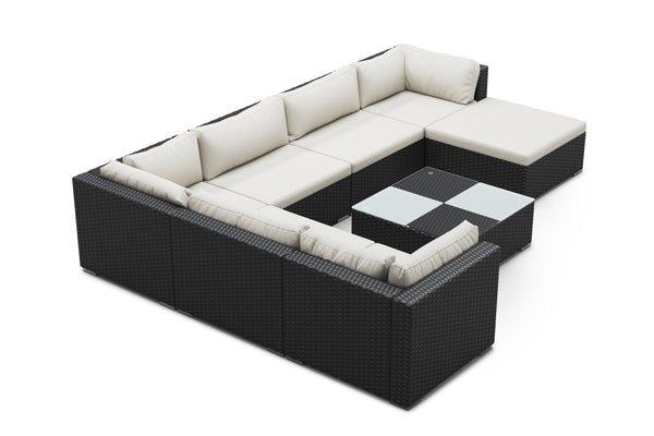 Rattan Lounge NAXOS schwarz