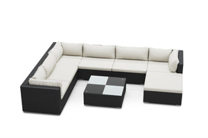 Rattan Lounge NAXOS schwarz