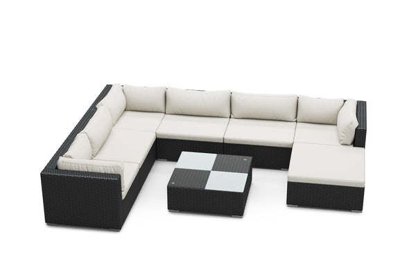 Rattan Lounge NAXOS schwarz