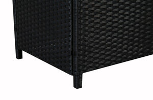 Rattangarnitur CANNES schwarz