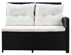 Rattangarnitur CANNES schwarz