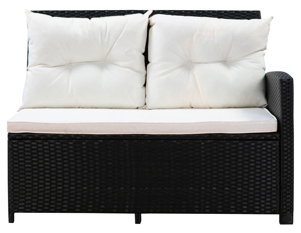 Rattangarnitur CANNES schwarz