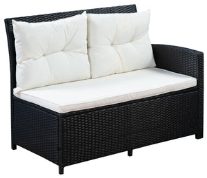 Rattangarnitur CANNES schwarz