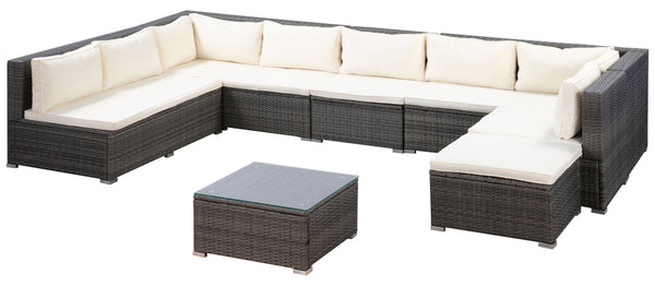 Rattanlounge COLOMBO grau
