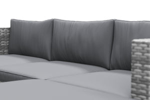 Rattanlounge MALIBU grau / anthrazit