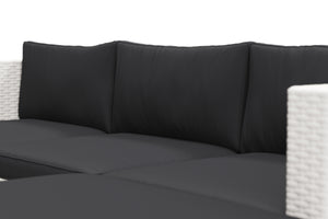 Rattanlounge MALIBU weiss