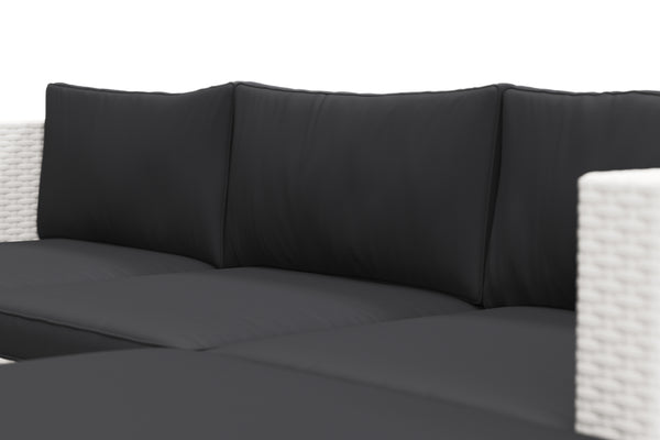 Rattanlounge MALIBU weiss