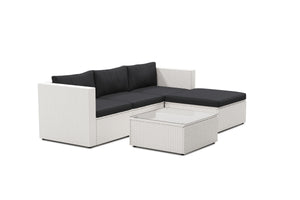 Rattanlounge MALIBU weiss
