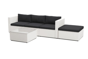 Rattanlounge MALIBU weiss