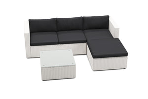Rattanlounge MALIBU weiss