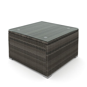 Rattanlounge MILOS grau