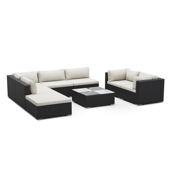 Rattan Lounge NAXOS schwarz