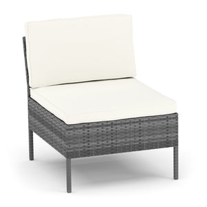 Rattanlounge RIVERA grau