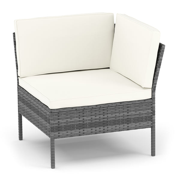 Rattanlounge RIVERA grau