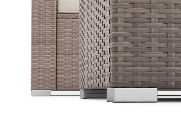 Rattanlounge SAN MARINO taupe / beige