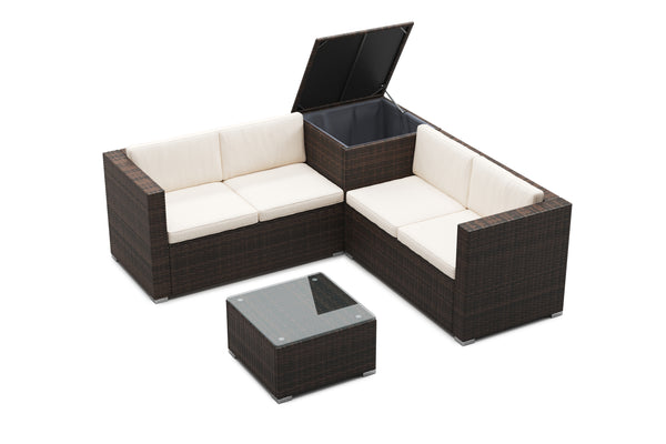 Rattanlounge SAN MARINO braun
