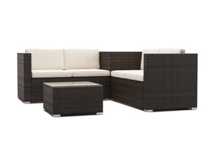Rattanlounge SAN MARINO braun