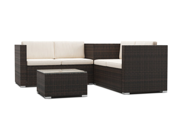 Rattanlounge SAN MARINO braun