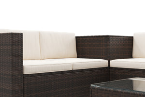 Rattanlounge SAN MARINO braun