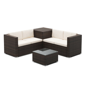 Rattanlounge SAN MARINO braun