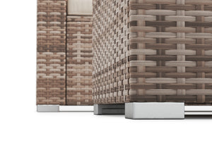 Rattanlounge SAN MARINO braun/beige
