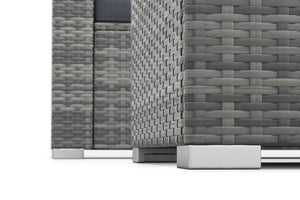 Rattanlounge SAN MARINO grau/anthrazit