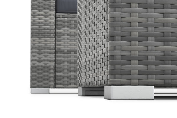 Rattanlounge SAN MARINO grau/anthrazit