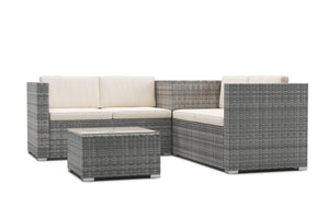 Rattanlounge ""San Marino"", grau