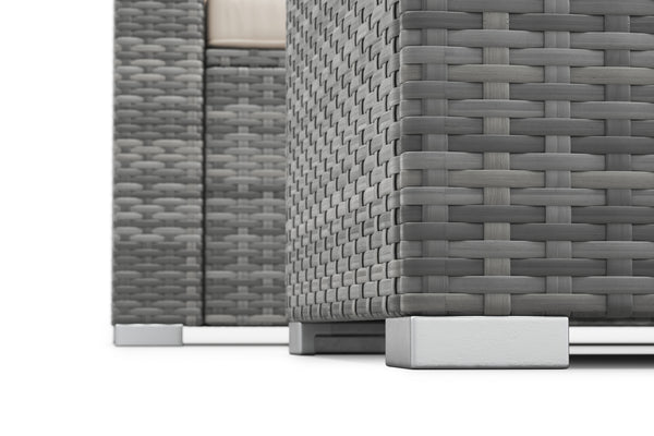 Rattanlounge ""San Marino"", grau