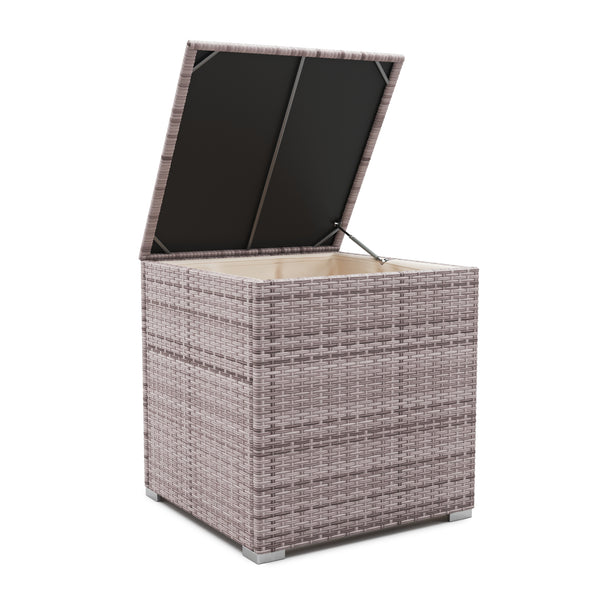 Rattanlounge SAN MARINO graubraun / beige