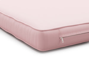 Rattanlounge SAN MARINO weiss / rosa