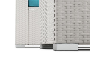 Rattanlounge SAN MARINO weiss