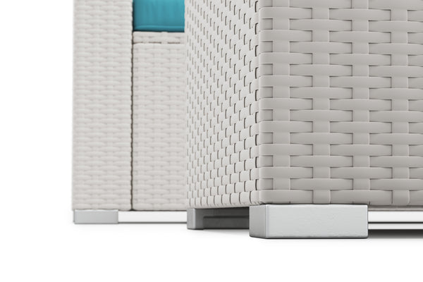 Rattanlounge SAN MARINO weiss